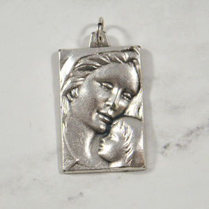 Madonna and Child Medal Pendant